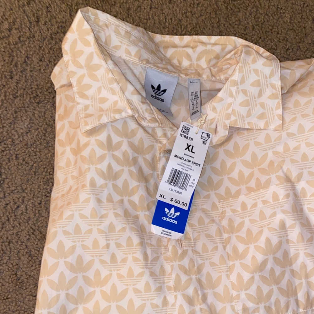 Adidas Monogram Allover Button Up Shirt